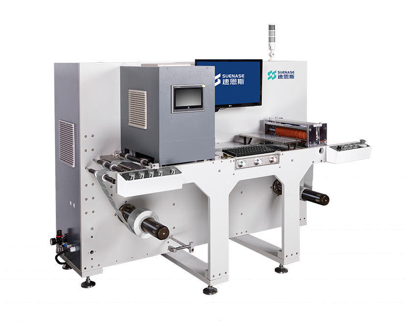 全自動電子類產品標簽100％品檢機 EIM-220